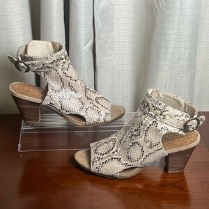 BareTraps Faux Snakeskin Booties